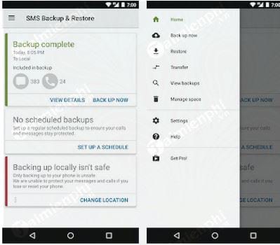 sms backup