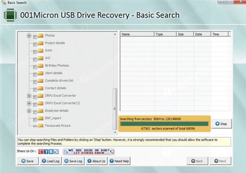 001micron usb drive recovery
