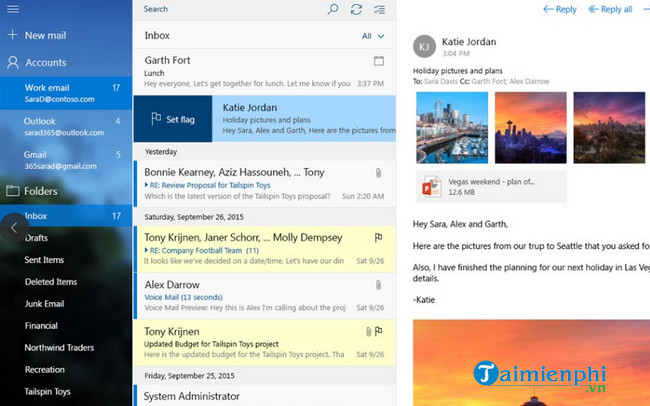 Download Mail and Calendar Cho Windows 10 Ứng dụng lịch và email trê