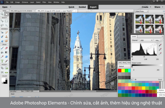 Tải Adobe Photoshop Elements 2020, 2021 - Chỉnh sửa, cắt ảnh, thêm hiệ