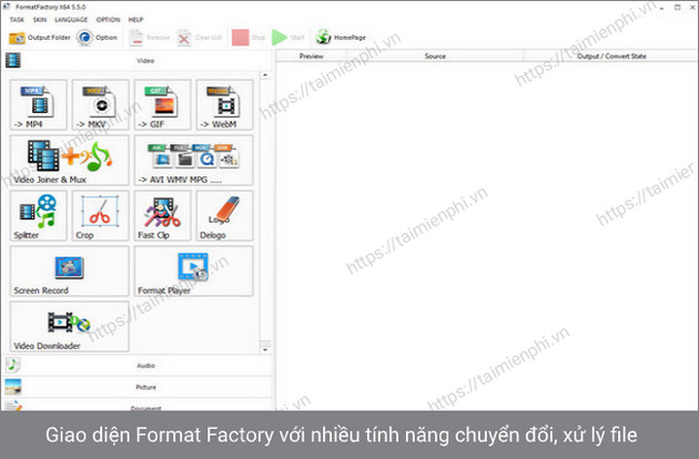 download format factory