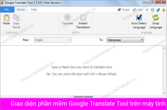 google translate tool