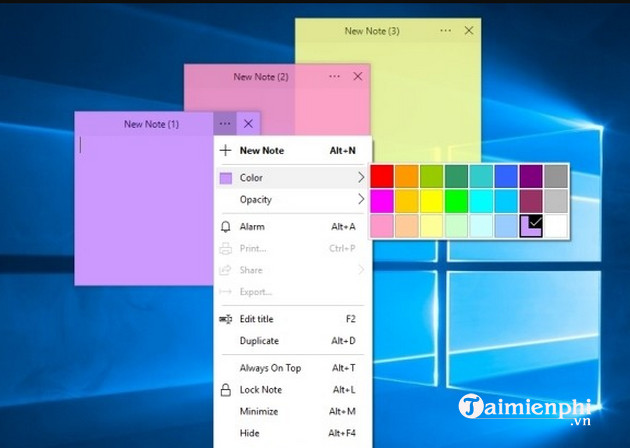 simple sticky notes
