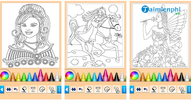 princess coloring game