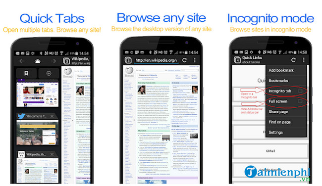 desktop fullscreen web browser