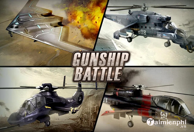 Gunship Battle Cho Android, Iphone - Game Lái Máy Bay Chiến Đấu -Taimi