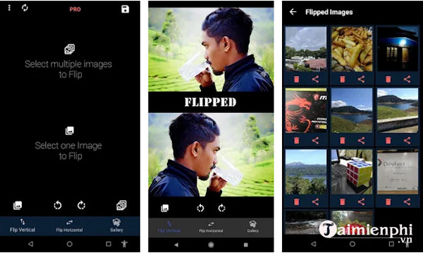 flip image cho android