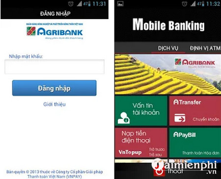 agribank mobile banking cho android