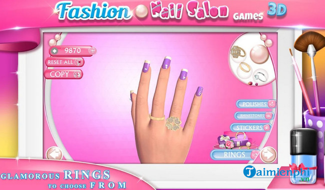 fashion nail salon games 3d