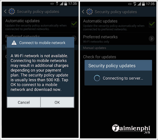 samsung security policy update