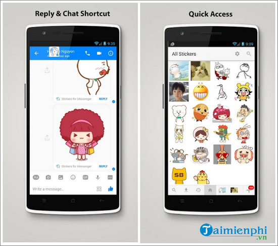stickers for messenger