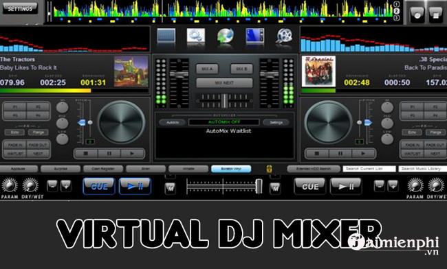 virtual dj music mixer