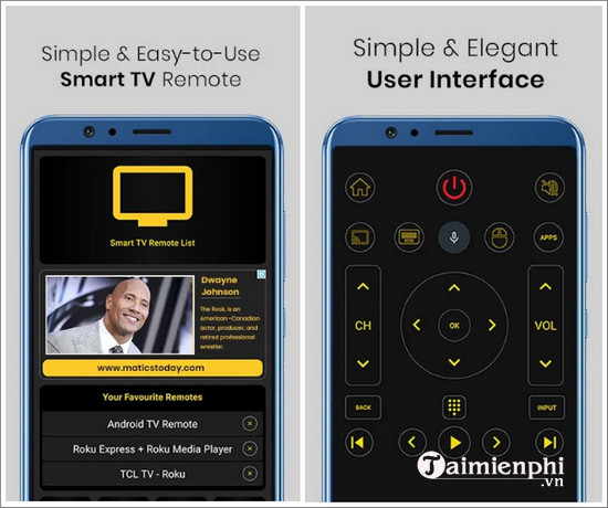 smart tvs remote control