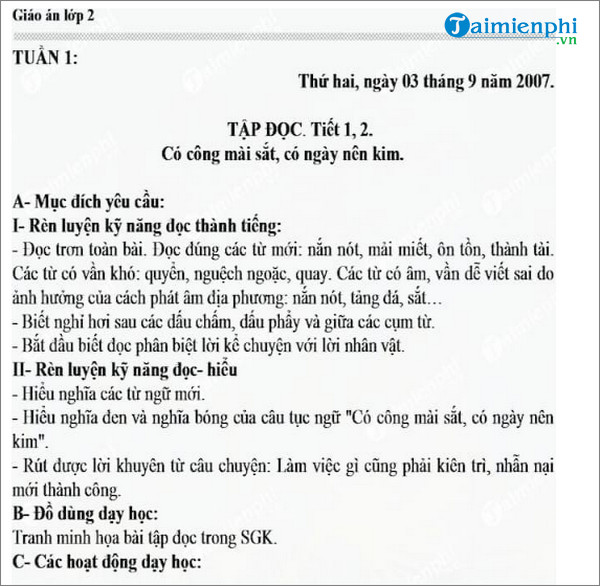 Mẫu Giáo Án Dạy Học Theo Chủ Đề, Dự Án Chuẩn Của Bộ Giáo Dục -Taimienp