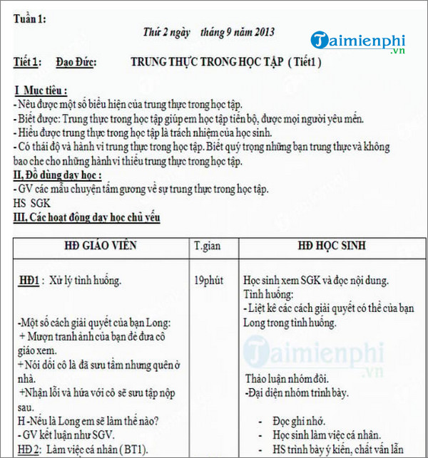 Mẫu Giáo Án Dạy Học Theo Chủ Đề, Dự Án Chuẩn Của Bộ Giáo Dục -Taimienp