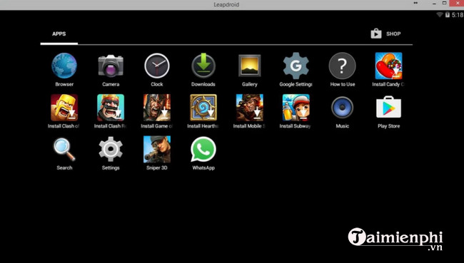 leapdroid
