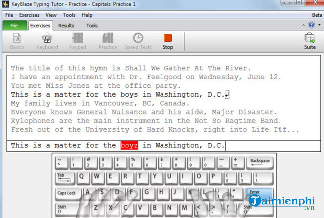 keyblaze free typing tutor