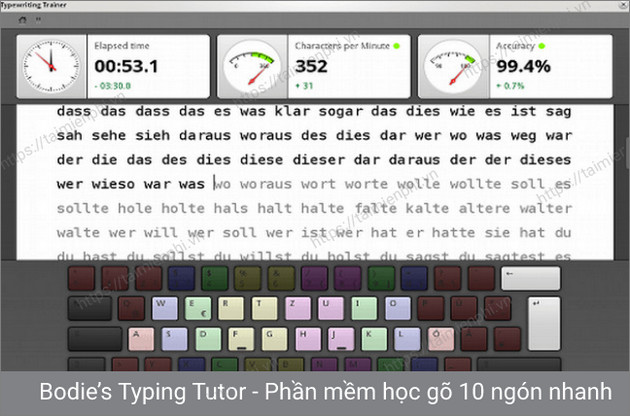 bodie’s typing tutor