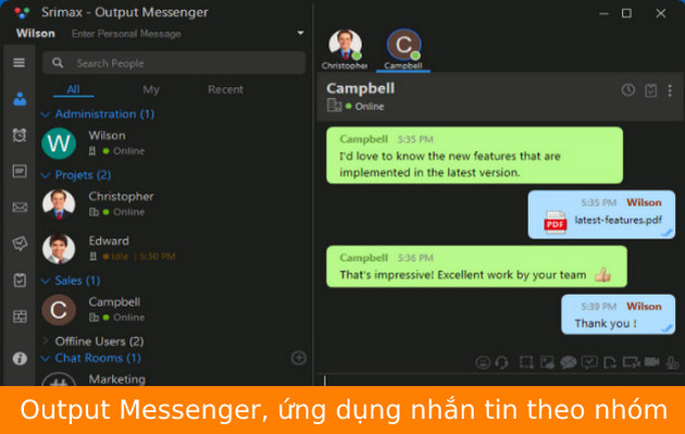 tai output messenger