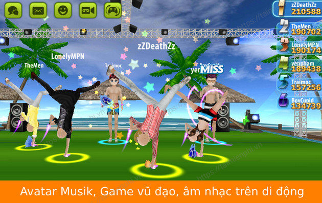 Tải Avatar Musik, Game vũ đạo, âm nhạc trên di động -taimienphi.vn