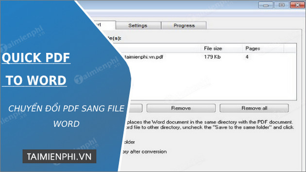 quick pdf to word