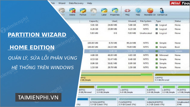 partition wizard home edition