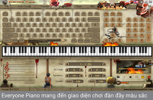 Download Everyone Piano - Chơi Piano Trên Máy Tính Bằng Bàn Phím -Taim