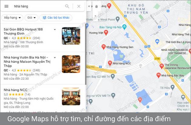 google maps cho mobile