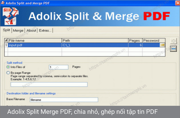 Tải Adolix Split & Merge Pdf 3.0 - Ghép, Nối File Pdf -Taimienphi.Vn