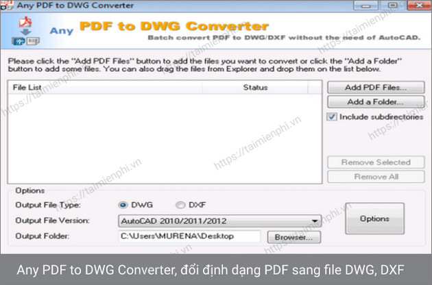 any pdf to dwg converter