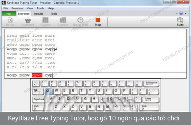 keyblaze free typing tutor