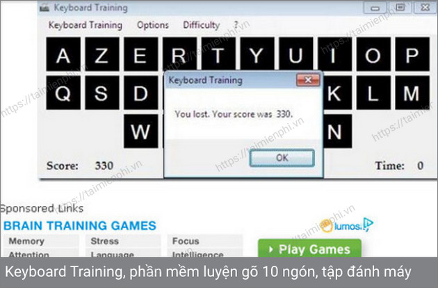 keyboard training