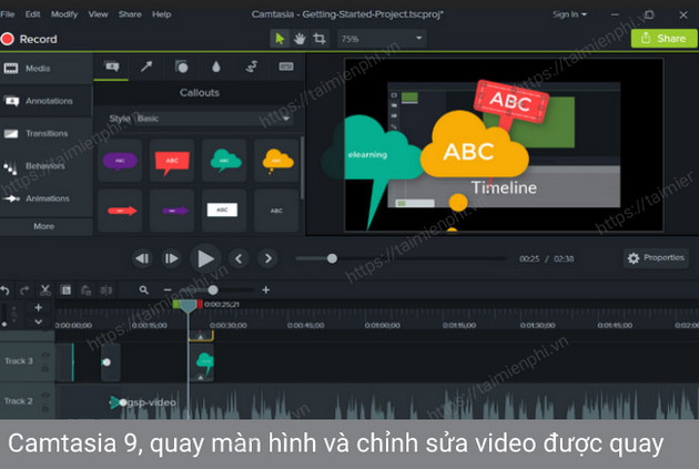 Tải Camtasia 9 - Download Camtasia 9 Full, Quay Video Màn Hình -Taimie