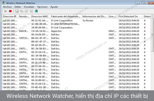 download wireless network watcher