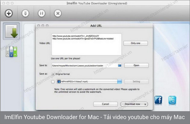 imelfin youtube downloader for mac
