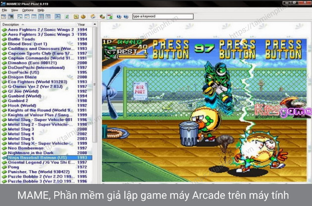 Download MAME  - Phần mềm giả lập game máy Arcade trên máy tính