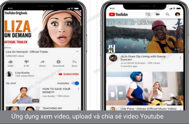 youtube cho iphone