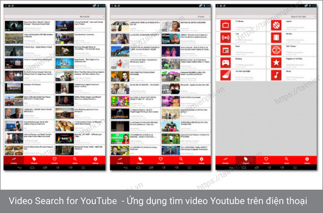 video search for youtube