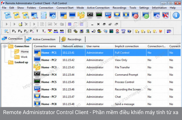 remote administrator control client