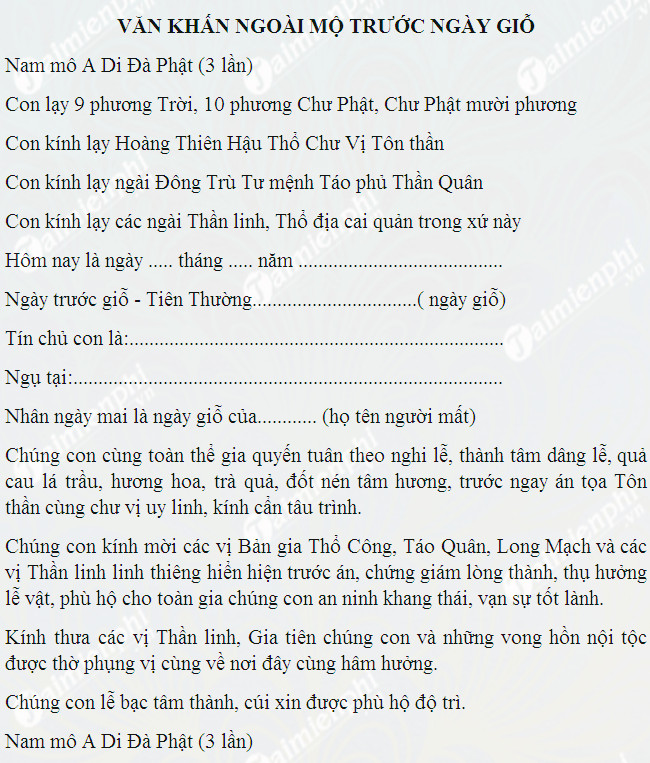 Văn Khấn Trên Mộ Ngày Giỗ