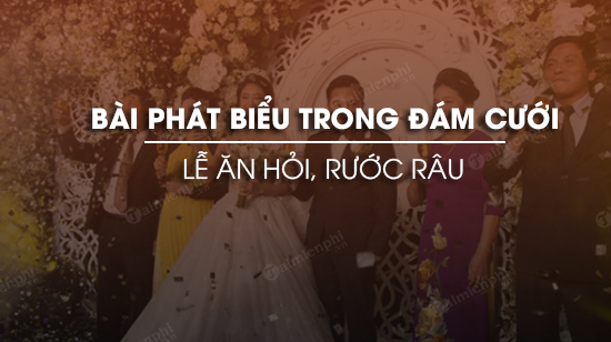 mau bai phat bieu trong dam cuoi
