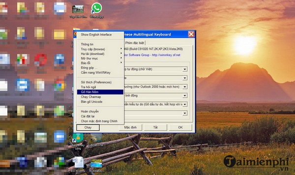 Tải WinVNKey - Bộ gõ tiếng Việt có dấu trên máy tính -taimienphi.vn