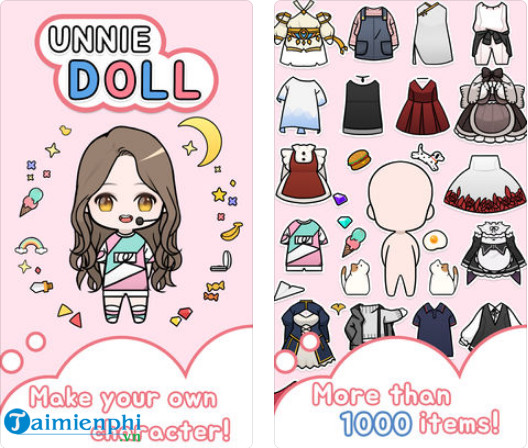 Unnie Doll tải miễn phí: Tải ngay Unnie Doll miễn phí và bắt đầu phát triển khả năng sáng tạo và thiết kế của bạn. Với Unnie Doll, bạn có thể tạo ra những bộ trang phục độc đáo cho các nhân vật chibi yêu thích của mình và chia sẻ với cộng đồng trên toàn thế giới.
