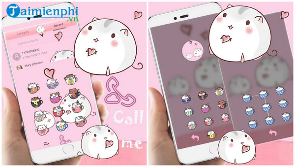 cute cup cat theme kitty wallpaper icon pack
