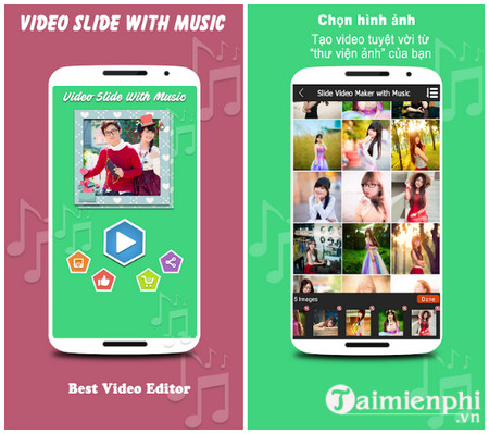video slide maker with music