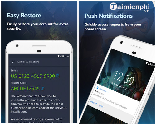 Download Blizzard Authenticator cho Android - Bảo vệ tài khoản với xác