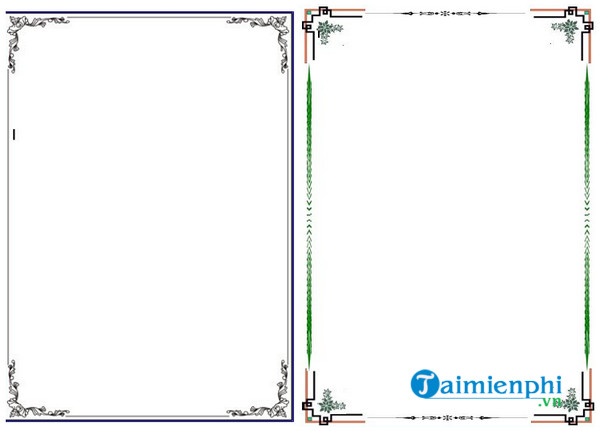 Download Khung viền Word Đẹp - Mẫu khung viền có sẵn cho thiết kế bìa