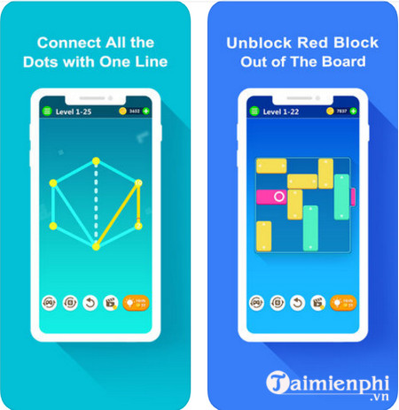 Tải Puzzly, bộ sưu tập minigame giải đố cho Android, iPhone -taimienph
