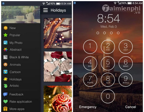 Telemon Lock Screen Tải Password lock screen, ứng dụng màn hình khóa cho Android -taimienp
