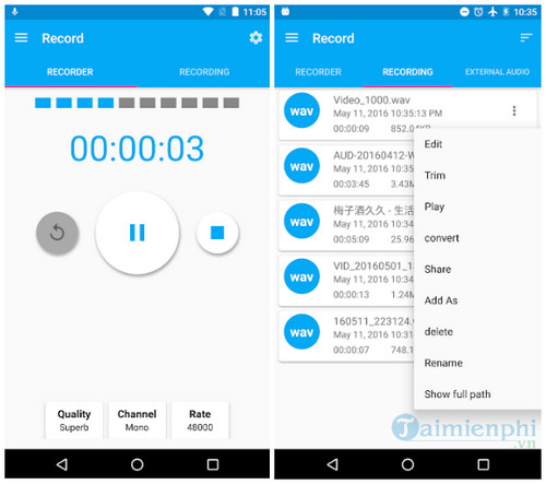 audio recorder and editor